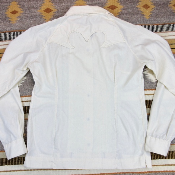 Vintage 1960's Western Cowgirl Pearl Snap Blouse - Picture 5 of 7
